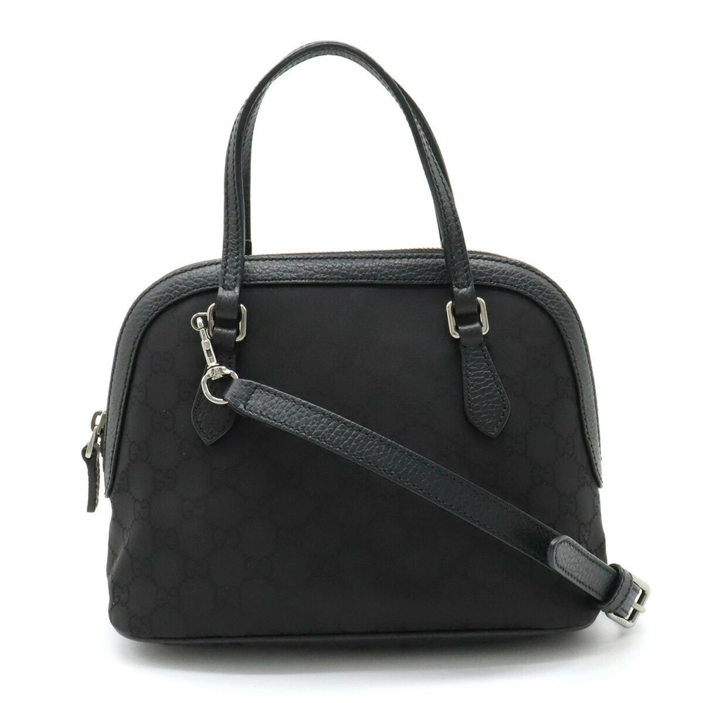 Gucci GG Handbag Crossbody Bag Leather Black